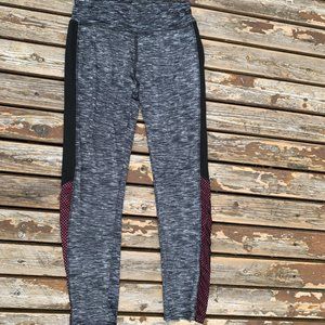 Game Time Gray/Black/White Bar-Code Design Athletic Pants